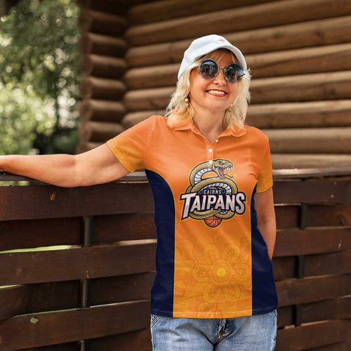 Basketball Custom Cairns Women Polo Shirt Simple Australian Dot Art - Aussie Hoodie