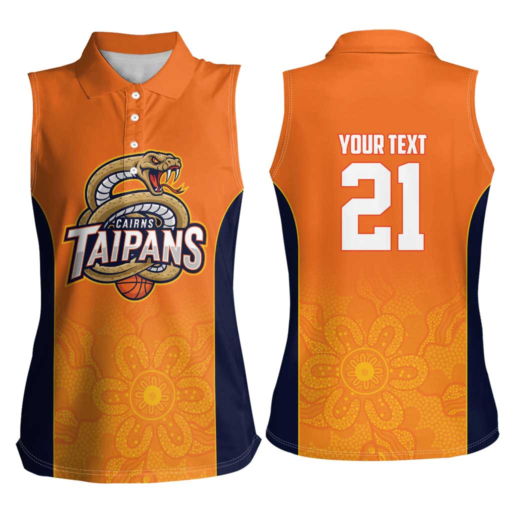 Basketball Custom Cairns Women Sleeveless Polo Shirt Simple Australian Dot Art - Aussie Hoodie