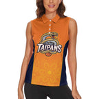 Basketball Custom Cairns Women Sleeveless Polo Shirt Simple Australian Dot Art - Aussie Hoodie