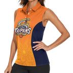 Basketball Custom Cairns Women Sleeveless Polo Shirt Simple Australian Dot Art - Aussie Hoodie
