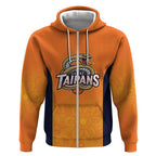 Basketball Custom Cairns Zip Hoodie Simple Australian Dot Art - Aussie Hoodie