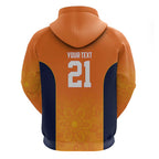Basketball Custom Cairns Zip Hoodie Simple Australian Dot Art - Aussie Hoodie