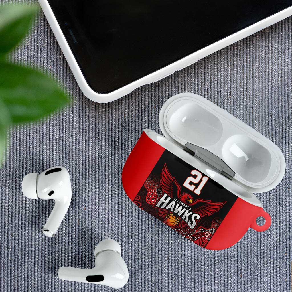 Basketball Custom Illawarra AirPods Case Simple Australian Dot Art - Aussie Hoodie