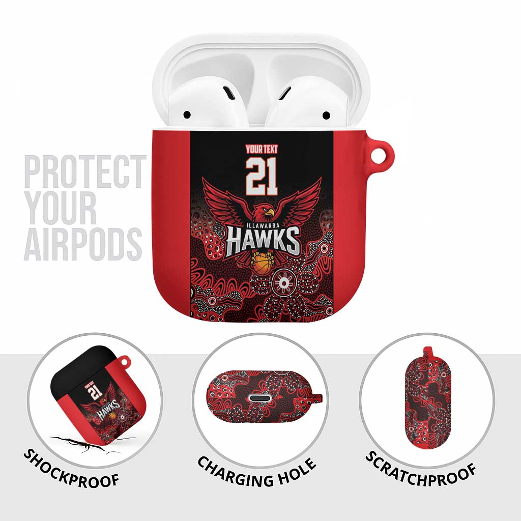 Basketball Custom Illawarra AirPods Case Simple Australian Dot Art - Aussie Hoodie