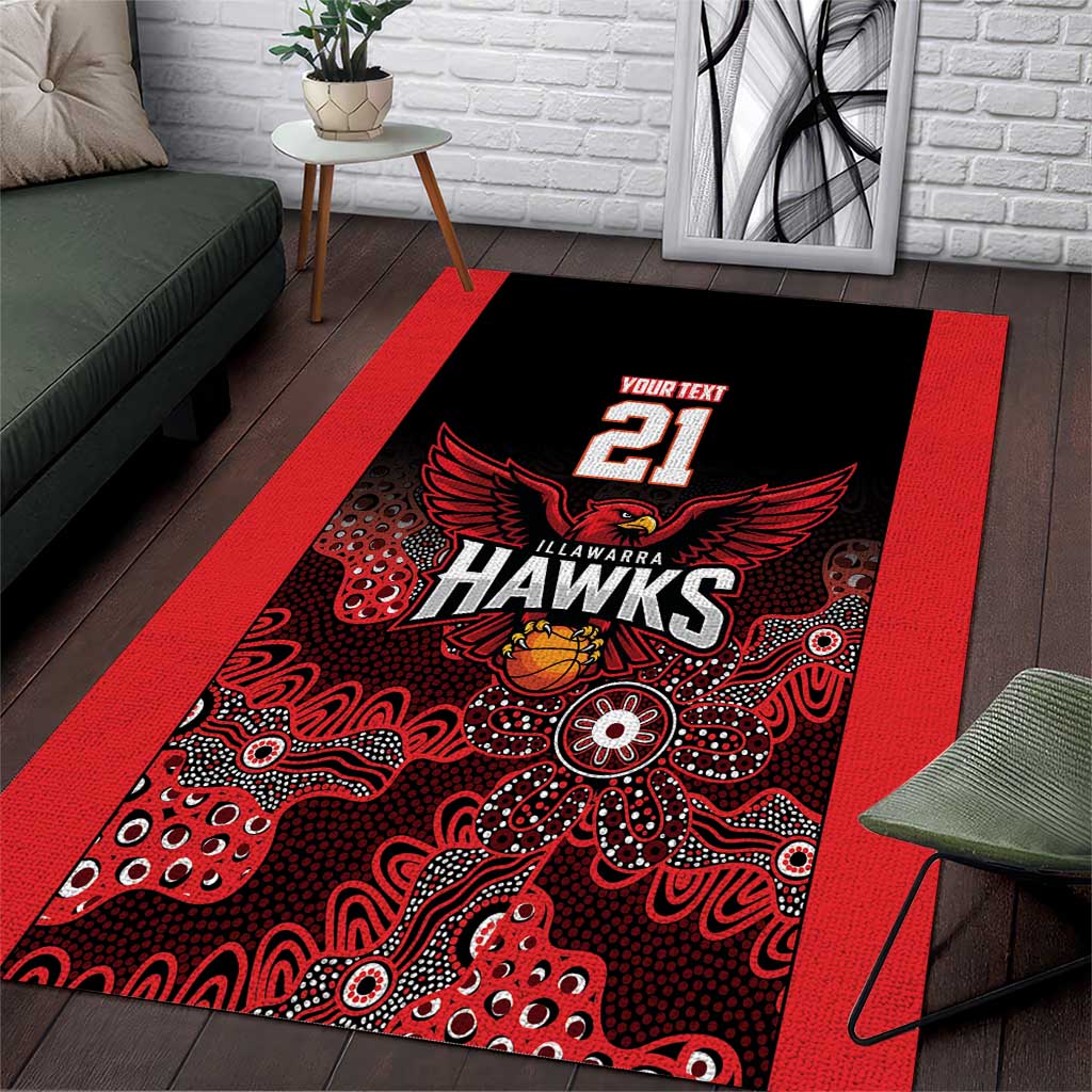 Basketball Custom Illawarra Area Rug Simple Australian Dot Art - Aussie Hoodie