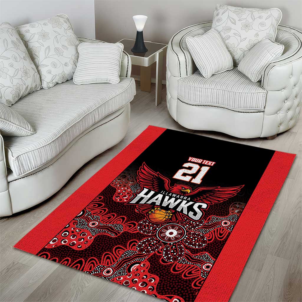 Basketball Custom Illawarra Area Rug Simple Australian Dot Art - Aussie Hoodie