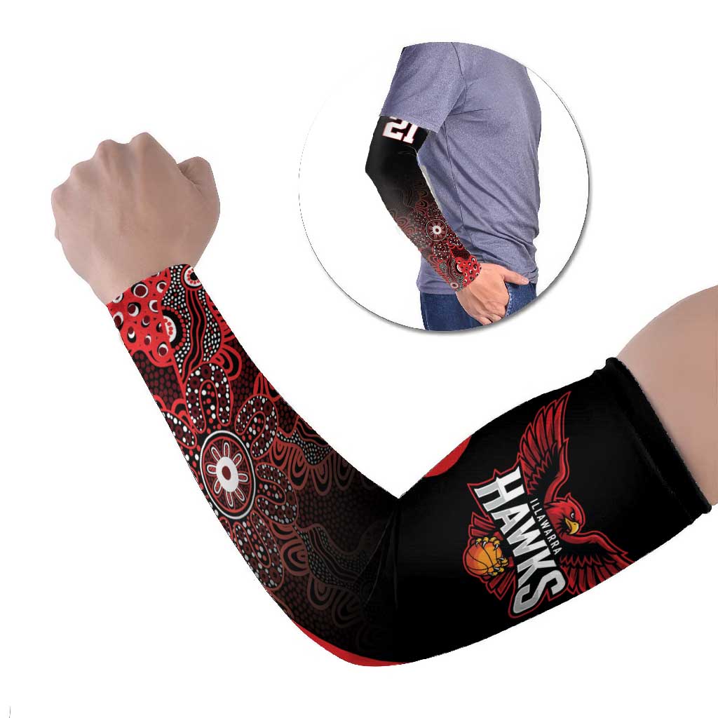Basketball Custom Illawarra Arm Sleeves Simple Australian Dot Art - Aussie Hoodie