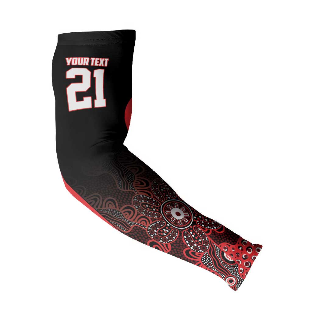 Basketball Custom Illawarra Arm Sleeves Simple Australian Dot Art - Aussie Hoodie