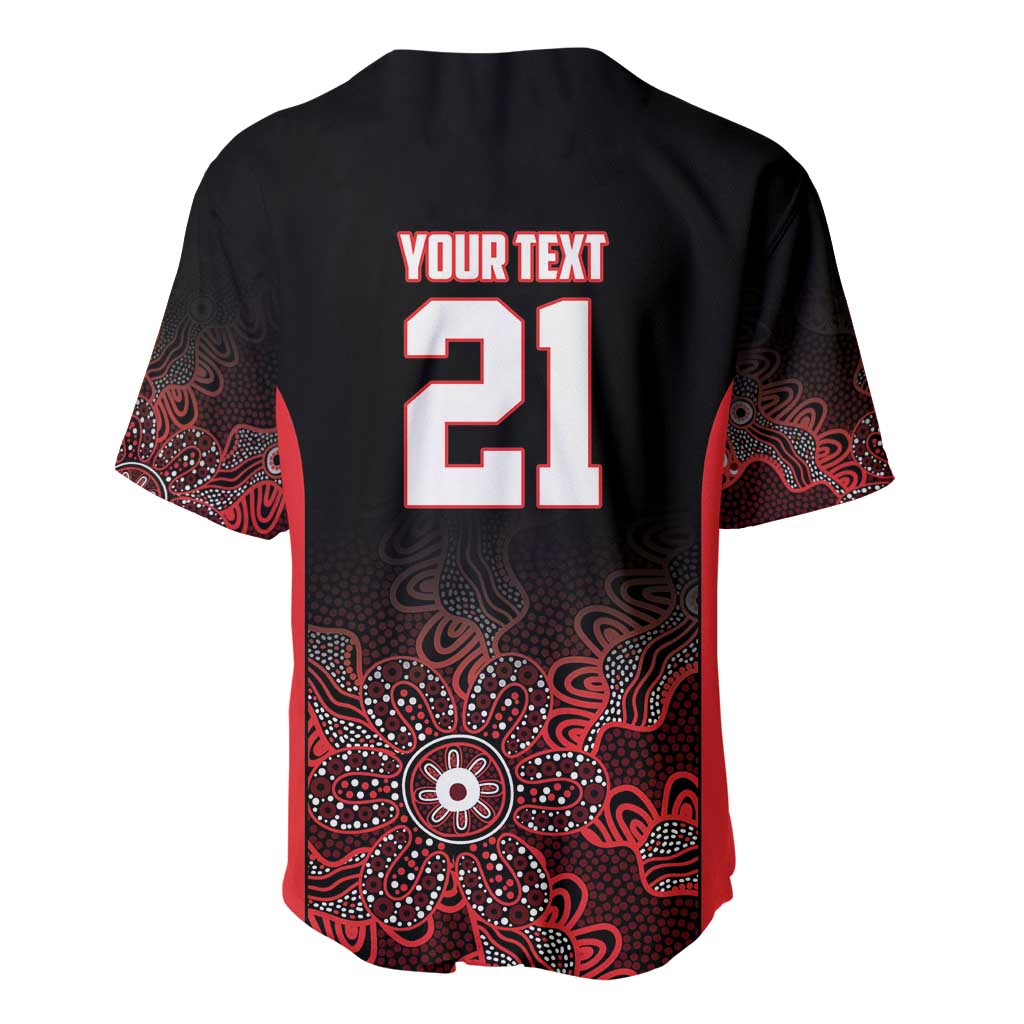 Basketball Custom Illawarra Baseball Jersey Simple Australian Dot Art - Aussie Hoodie