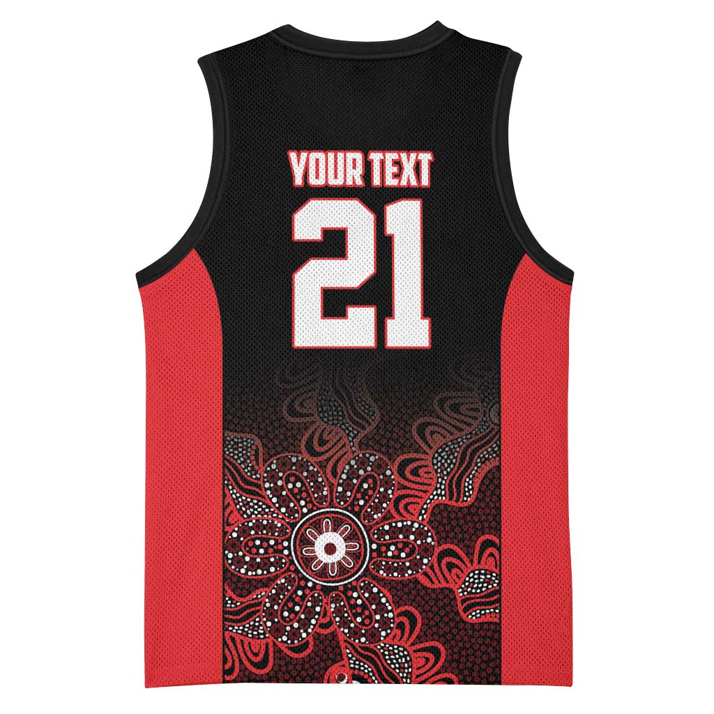 Basketball Custom Illawarra Basketball Jersey Simple Australian Dot Art - Aussie Hoodie