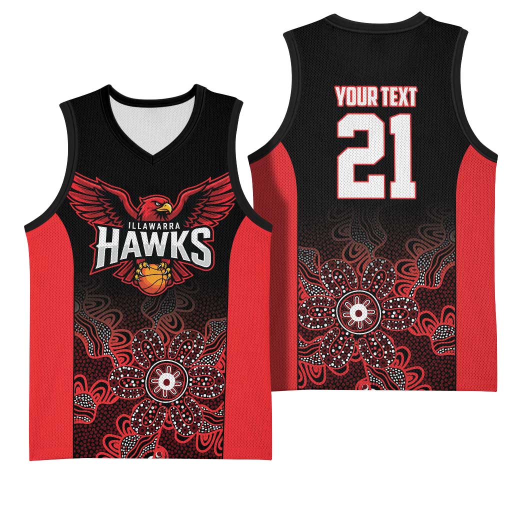 Basketball Custom Illawarra Basketball Jersey Simple Australian Dot Art - Aussie Hoodie