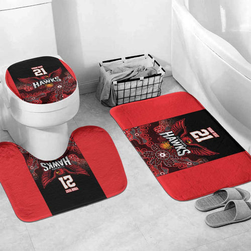 Basketball Custom Illawarra Bathroom Set Simple Australian Dot Art - Aussie Hoodie