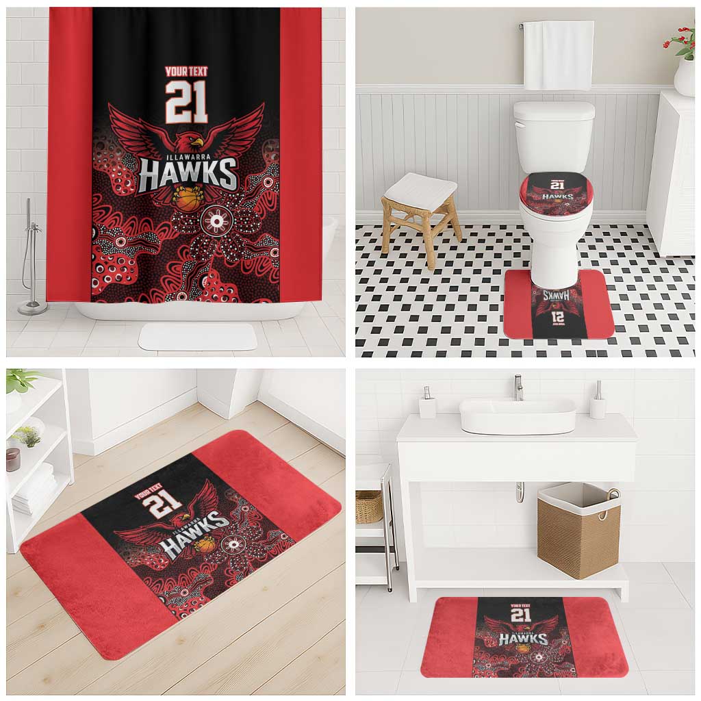 Basketball Custom Illawarra Bathroom Set Simple Australian Dot Art - Aussie Hoodie
