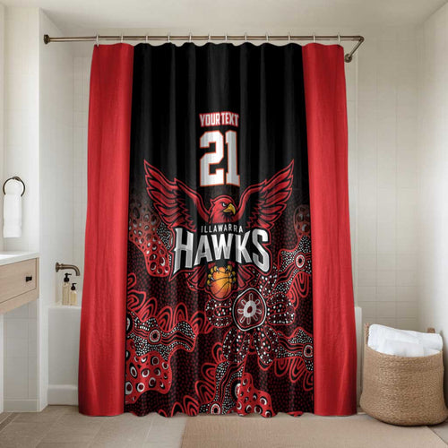 Basketball Custom Illawarra Bathroom Set Simple Australian Dot Art - Aussie Hoodie