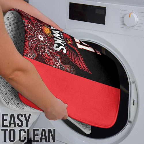 Basketball Custom Illawarra Bathroom Set Simple Australian Dot Art - Aussie Hoodie