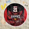 Basketball Custom Illawarra Beach Blanket Simple Australian Dot Art - Aussie Hoodie
