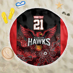 Basketball Custom Illawarra Beach Blanket Simple Australian Dot Art - Aussie Hoodie