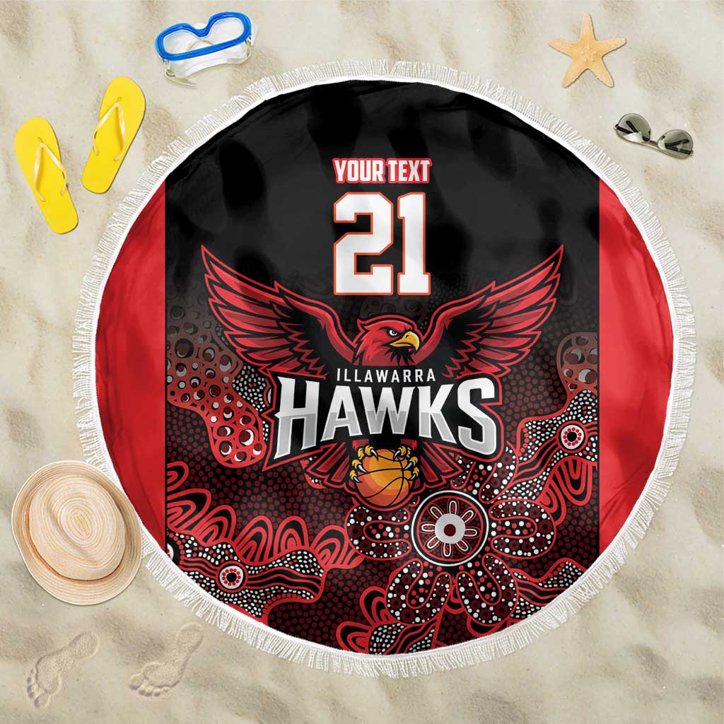 Basketball Custom Illawarra Beach Blanket Simple Australian Dot Art - Aussie Hoodie