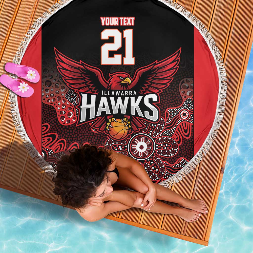 Basketball Custom Illawarra Beach Blanket Simple Australian Dot Art - Aussie Hoodie