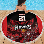 Basketball Custom Illawarra Beach Blanket Simple Australian Dot Art - Aussie Hoodie