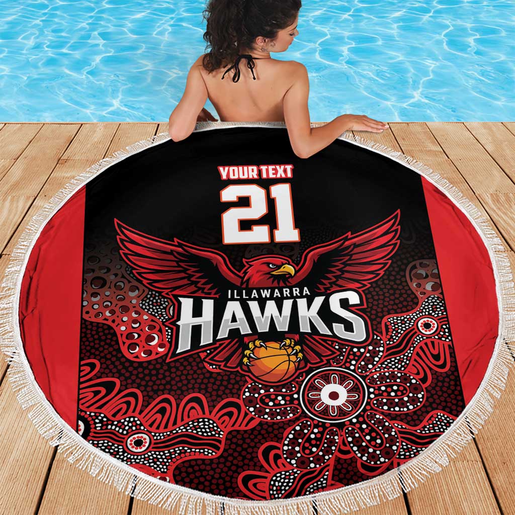 Basketball Custom Illawarra Beach Blanket Simple Australian Dot Art - Aussie Hoodie