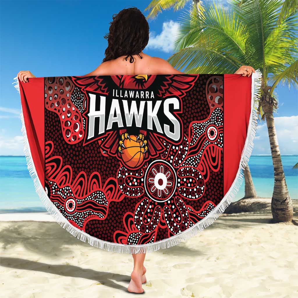 Basketball Custom Illawarra Beach Blanket Simple Australian Dot Art - Aussie Hoodie