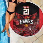 Basketball Custom Illawarra Beach Blanket Simple Australian Dot Art - Aussie Hoodie