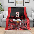 Basketball Custom Illawarra Blanket Simple Australian Dot Art - Aussie Hoodie