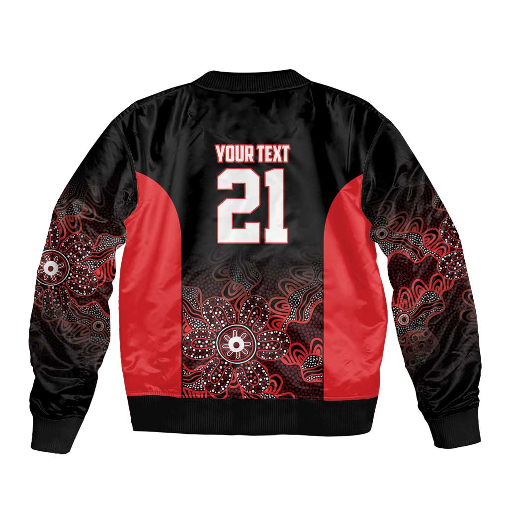 Basketball Custom Illawarra Bomber Jacket Simple Australian Dot Art - Aussie Hoodie