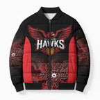 Basketball Custom Illawarra Bomber Puffer Jacket Simple Australian Dot Art - Aussie Hoodie
