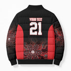 Basketball Custom Illawarra Bomber Puffer Jacket Simple Australian Dot Art - Aussie Hoodie