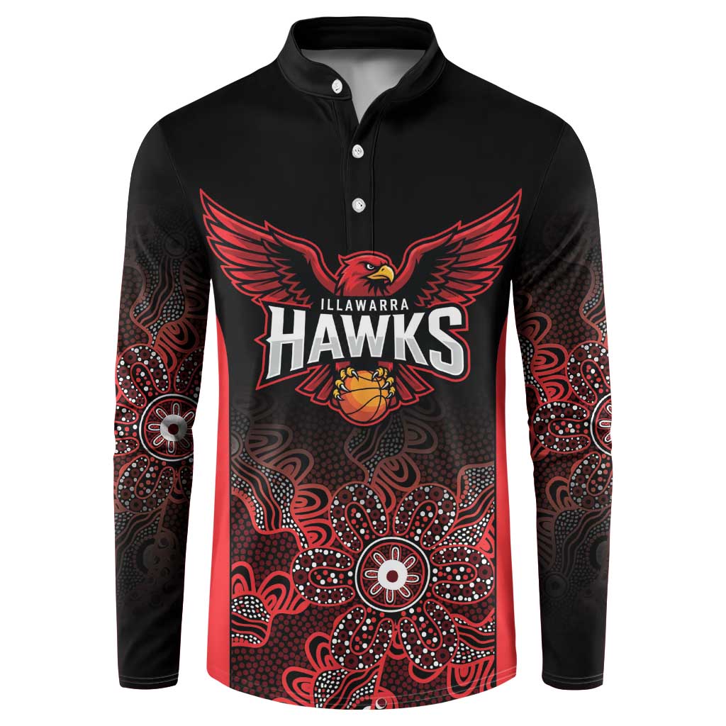 Basketball Custom Illawarra Button Sweatshirt Simple Australian Dot Art - Aussie Hoodie