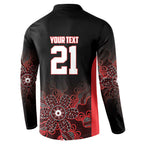 Basketball Custom Illawarra Button Sweatshirt Simple Australian Dot Art - Aussie Hoodie