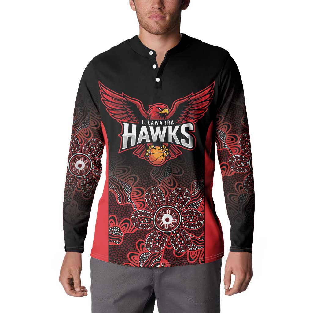 Basketball Custom Illawarra Button Sweatshirt Simple Australian Dot Art - Aussie Hoodie