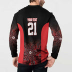 Basketball Custom Illawarra Button Sweatshirt Simple Australian Dot Art - Aussie Hoodie
