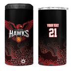 Basketball Custom Illawarra 4 in 1 Can Cooler Tumbler Simple Australian Dot Art - Aussie Hoodie
