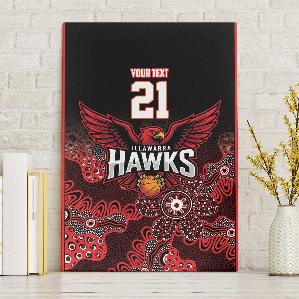 Basketball Custom Illawarra Canvas Wall Art Simple Australian Dot Art - Aussie Hoodie