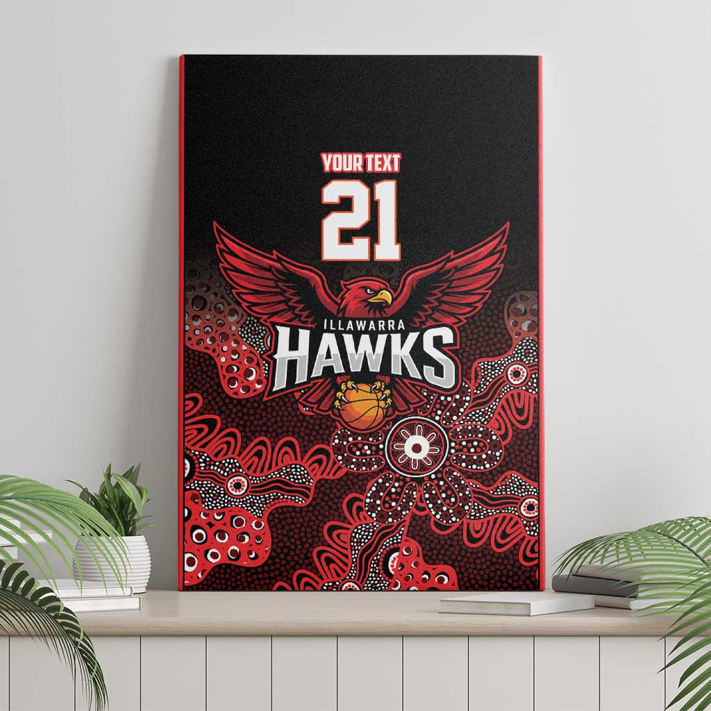 Basketball Custom Illawarra Canvas Wall Art Simple Australian Dot Art - Aussie Hoodie