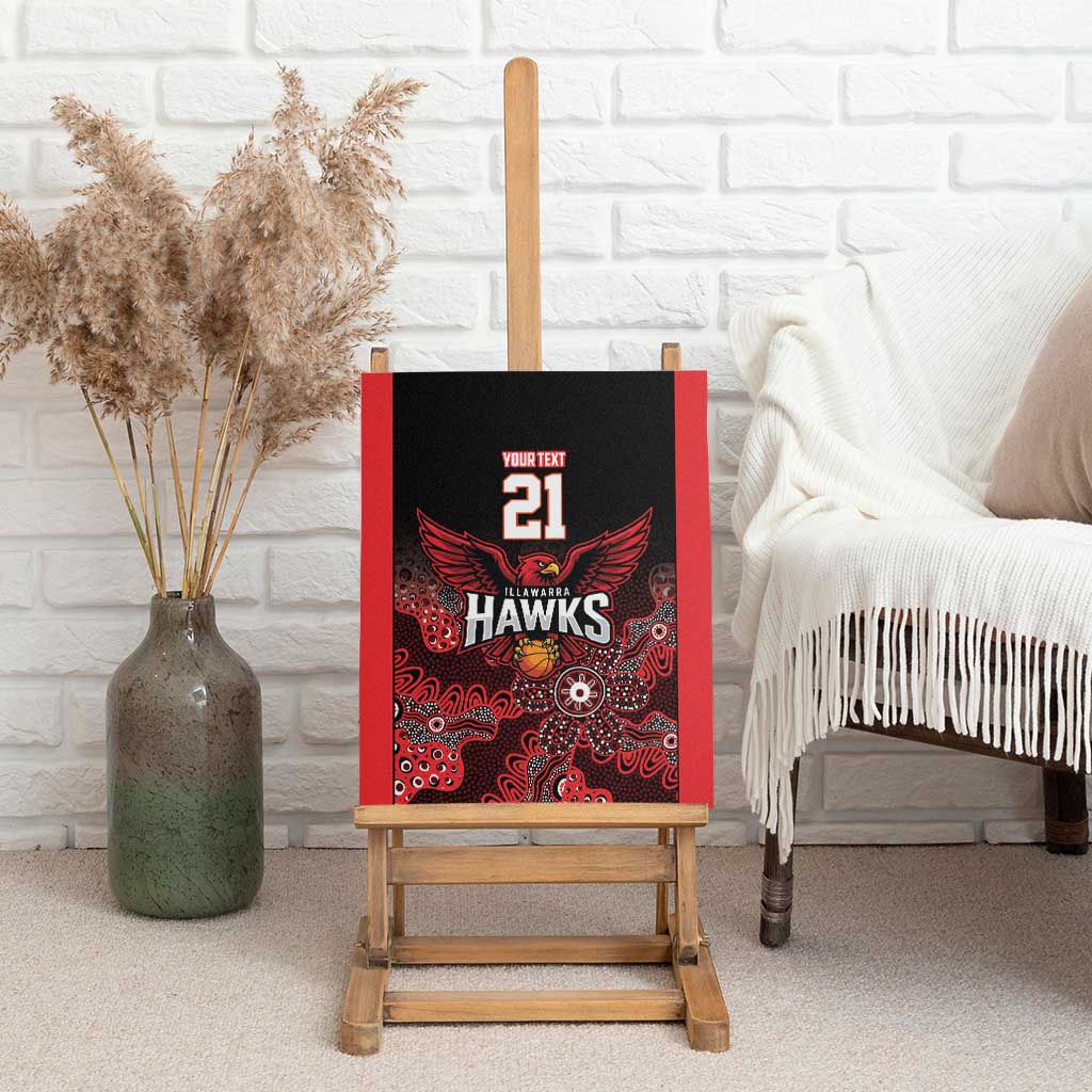 Basketball Custom Illawarra Canvas Wall Art Simple Australian Dot Art - Aussie Hoodie