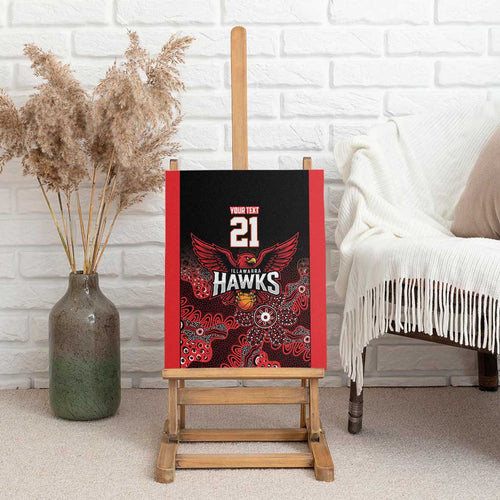 Basketball Custom Illawarra Canvas Wall Art Simple Australian Dot Art - Aussie Hoodie