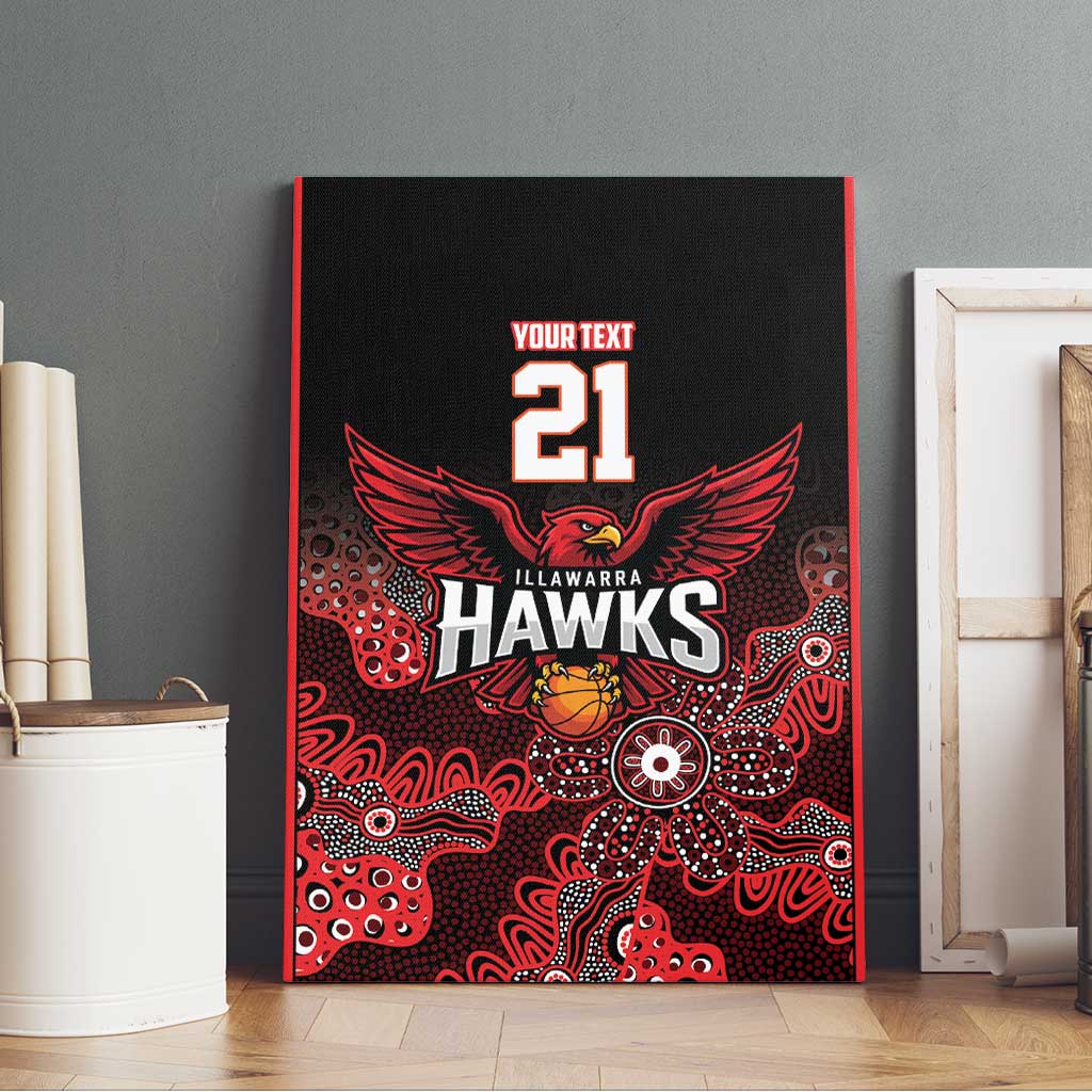 Basketball Custom Illawarra Canvas Wall Art Simple Australian Dot Art - Aussie Hoodie