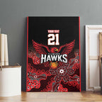 Basketball Custom Illawarra Canvas Wall Art Simple Australian Dot Art - Aussie Hoodie