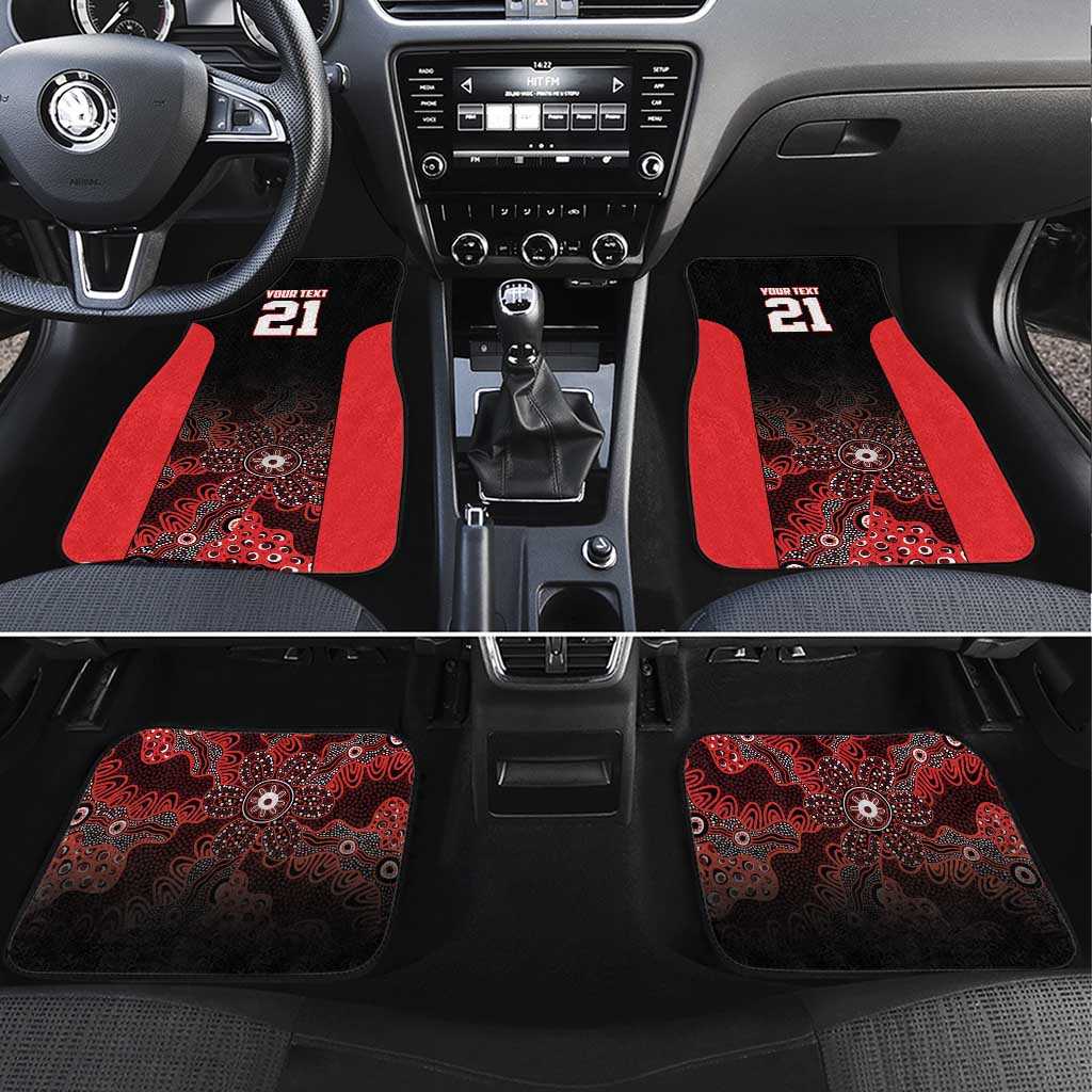 Basketball Custom Illawarra Car Mats Simple Australian Dot Art - Aussie Hoodie