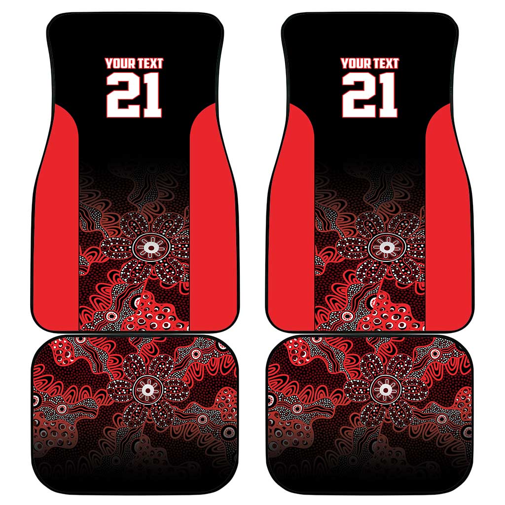 Basketball Custom Illawarra Car Mats Simple Australian Dot Art - Aussie Hoodie