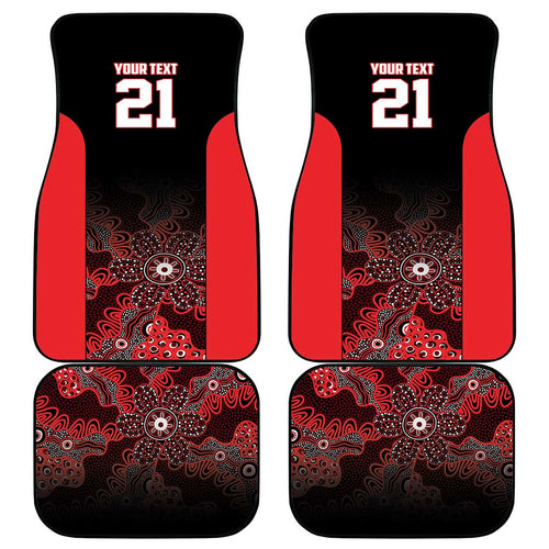 Basketball Custom Illawarra Car Mats Simple Australian Dot Art - Aussie Hoodie