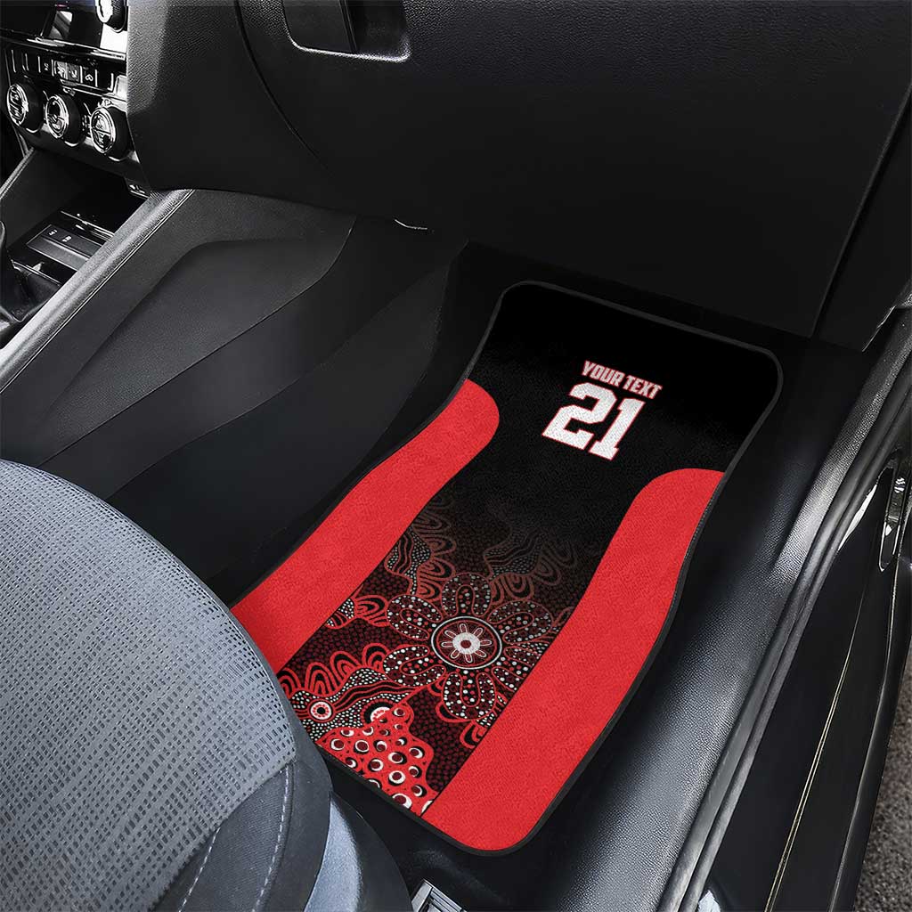Basketball Custom Illawarra Car Mats Simple Australian Dot Art - Aussie Hoodie