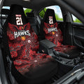 Basketball Custom Illawarra Car Seat Cover Simple Australian Dot Art - Aussie Hoodie