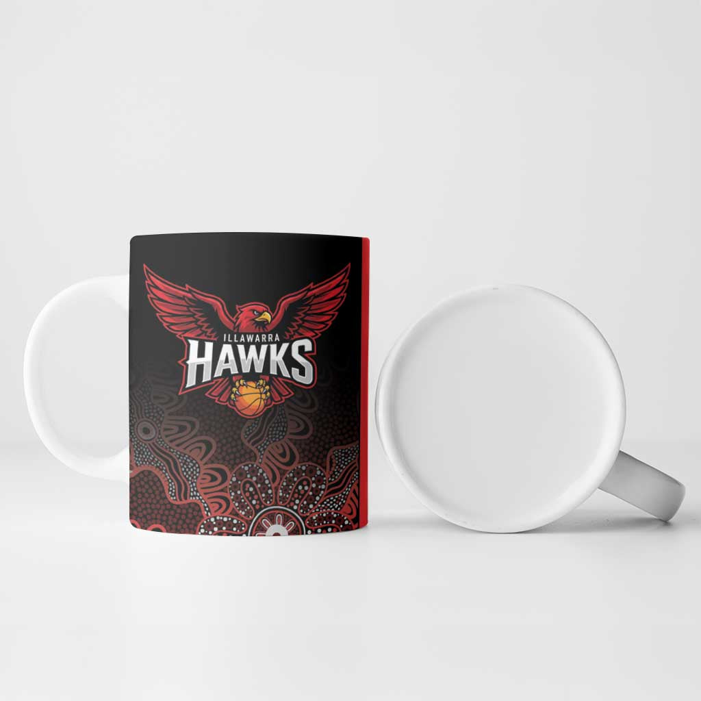 Basketball Custom Illawarra Ceramic Mug Simple Australian Dot Art - Aussie Hoodie
