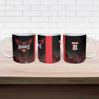 Basketball Custom Illawarra Ceramic Mug Simple Australian Dot Art - Aussie Hoodie