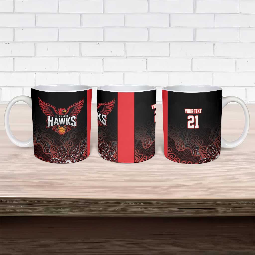 Basketball Custom Illawarra Ceramic Mug Simple Australian Dot Art - Aussie Hoodie